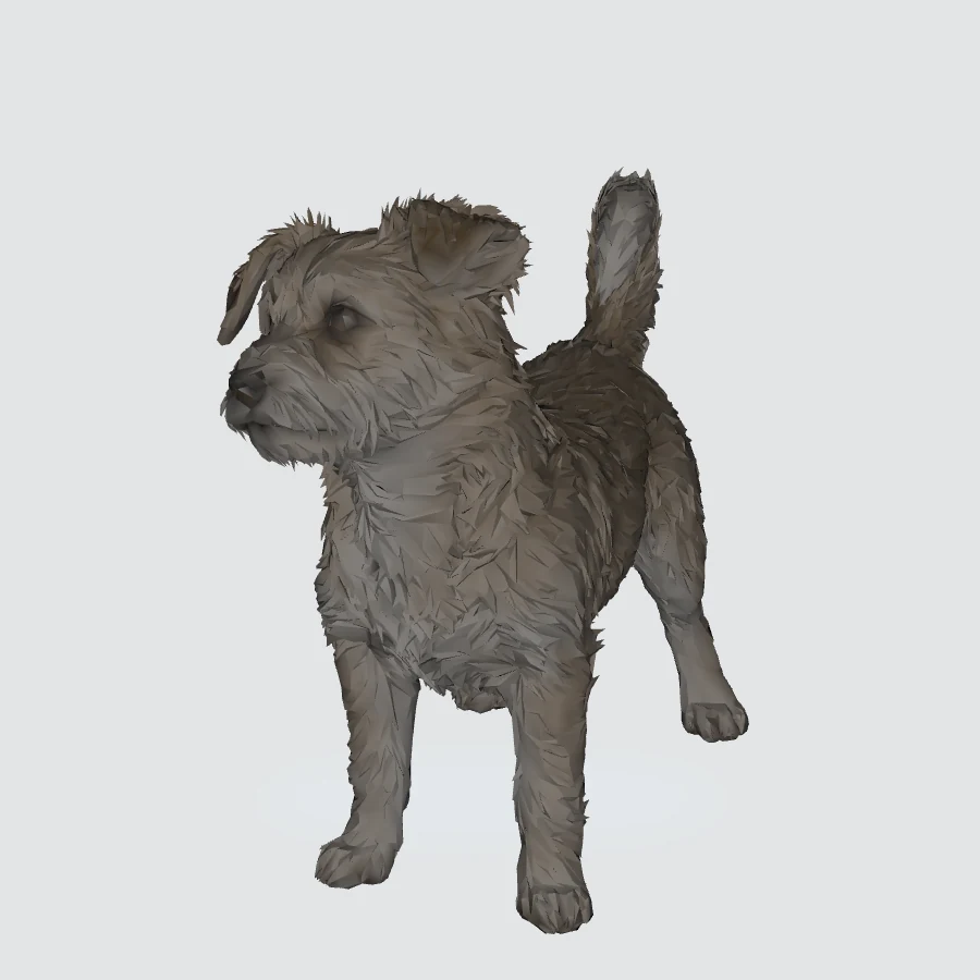 Full-body Mixed Breed, Small 3D model preview